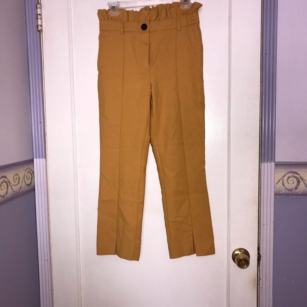 High waisted ankle length trouser